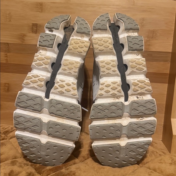 On Cloud White Athletic Running Shoes - Picture 7 of 7